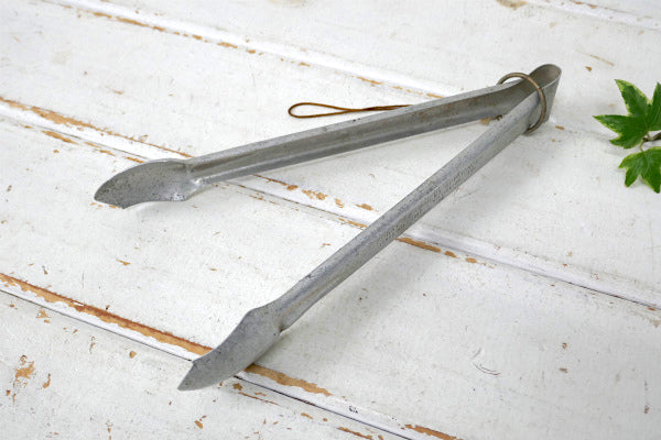 シャビー アルミ製 ヴィンテージ キッチントング トング キャンプ アウトドア キッチン用品 USA