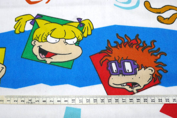 【ラグラッツムービー】冒険アニメ・アメコミ・ヴィンテージ・ユーズドシーツ(フラットタイプ)  USA