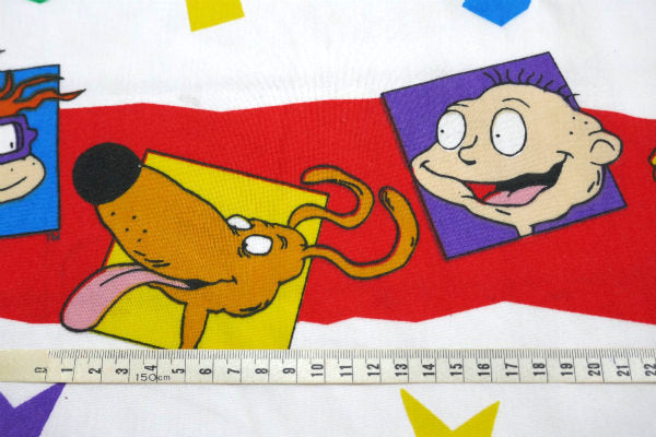 【ラグラッツムービー】冒険アニメ・アメコミ・ヴィンテージ・ユーズドシーツ(フラットタイプ)  USA