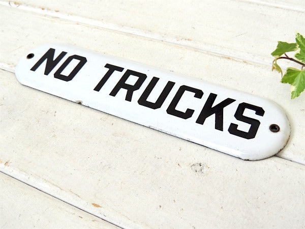 【NO TRUCKS】ホーロー製・ヴィンテージ・サイン・看板・モーター系・ガレージ