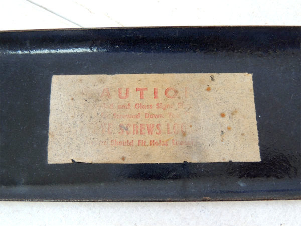 【NO TRUCKS】ホーロー製・ヴィンテージ・サイン・看板・モーター系・ガレージ