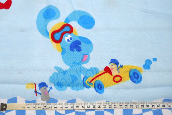 ブルーズ クルーズ 子犬のブルー チェッカーフラッグ ユーズドシーツ(フラットタイプ)  USA