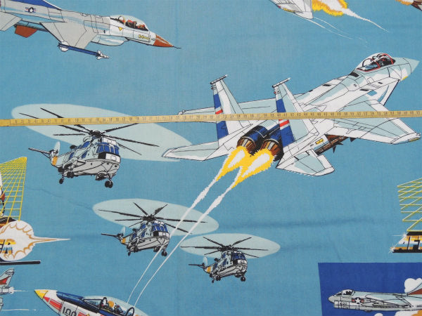 【AFTERBURNER】アフターバーナー・戦闘機・80'sヴィンテージ・ユーズドシーツ(フラット)