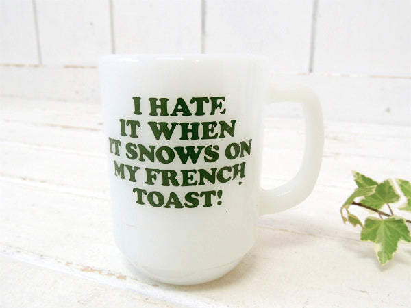 【Fire King】ファイヤーキング・スヌーピー・フレンチトースト・マグカップ/SNOOPY