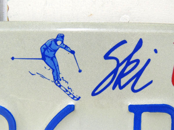 1980y アメリカ ユタ州 スキー Ski 706 DFF ヴィンテージ  ナンバープレート USA アメ車 カスタムカー