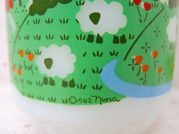 【Fire King】ファイヤーキング・メドウズ・羊&牧場柄・マグカップⅡ　USA