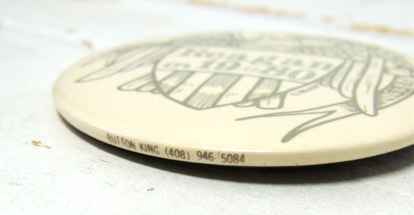 【アメリカ大統領・レーガン】Reagan in 1980・イーグル・ヴィンテージ・缶バッジ