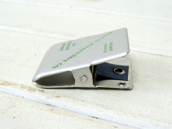 アルミ製・ノベルティ・マグネット付き・ヴィンテージ・クリップ/ペーパークリップ