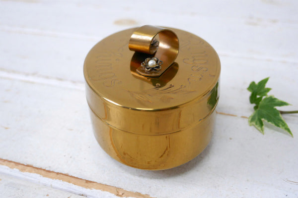 Rings'n Things ゴールドトーン 70s ビンテージ 宝石箱 トリンケットボックス US