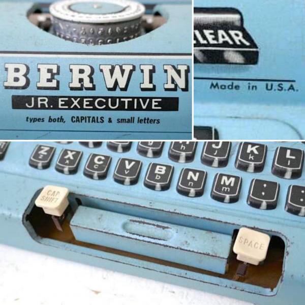 【BERWIN】ティン製・おもちゃ・60'sヴィンテージ・タイプライター・TOY・オモチャ・レトロ