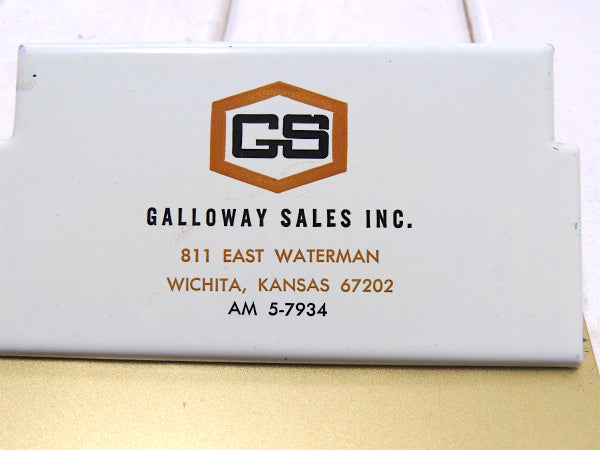 【GALLOWAY SALES INC】ノベルティ・ヴィンテージ・クリップボード/バインダー