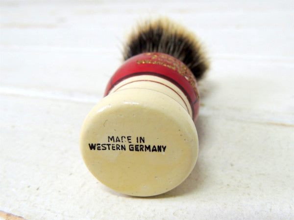 西ドイツ・BARBER ミラー 髭ブラシ ボウル・折り畳み・アンティーク・シェービングセット 床屋