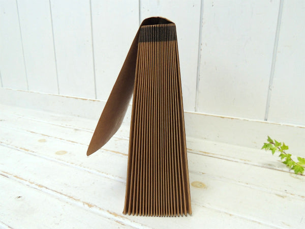 【Globe Weis】レザー柄クラフト紙製・ヴィンテージ・エキスパンディングファイル・書類ケース