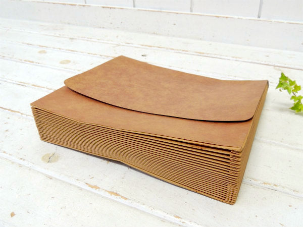 【Globe Weis】レザー柄クラフト紙製・ヴィンテージ・エキスパンディングファイル・書類ケース