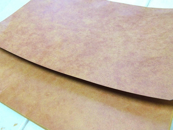 【Globe Weis】レザー柄クラフト紙製・ヴィンテージ・エキスパンディングファイル・書類ケース