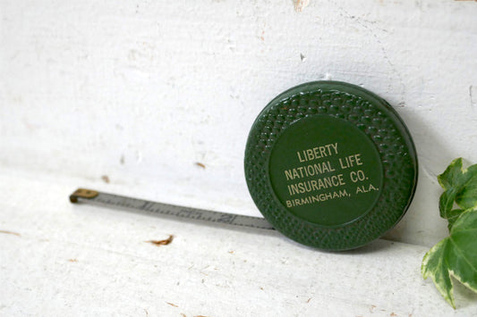 Liberty National 保険会社 ノベルティ ヴィンテージ メジャーテープ 巻尺 US