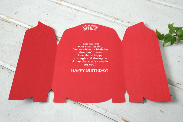 ホールマーク シャツ型 バースデーカード デッドストック ビンテージ 誕生日 メッセージカード US