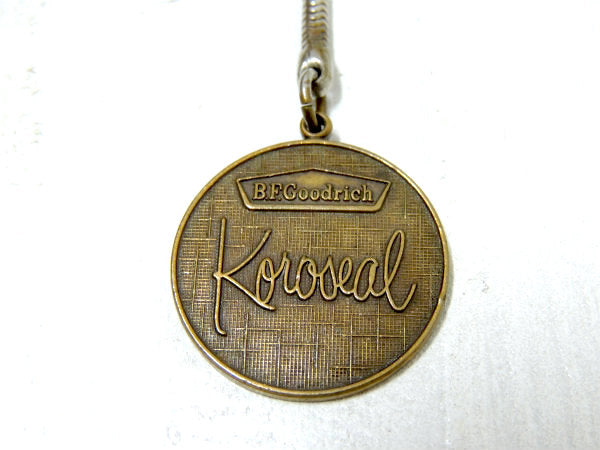 【US・グッドリッチ】タイヤメーカー・アドバタイジング・ヴィンテージ・メダル型・キーホルダー