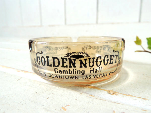 ラスベガス老舗・カジノ ゴールデンナゲット GOLDEN NUGGET ヴィンテージ・アドバタイジング ・灰皿・USA
