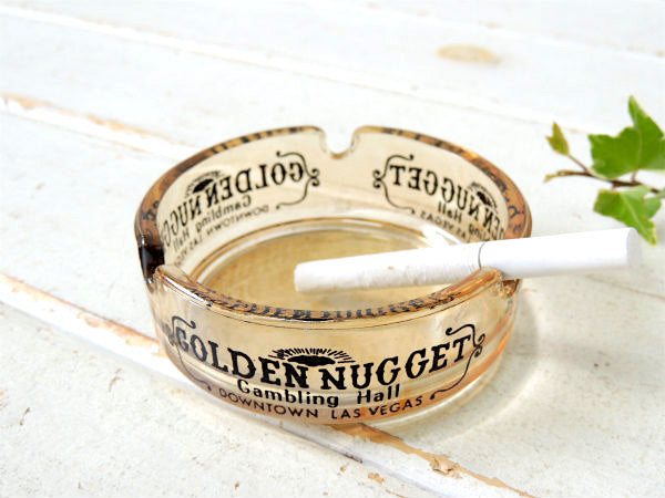 ラスベガス老舗・カジノ ゴールデンナゲット GOLDEN NUGGET ヴィンテージ・アドバタイジング ・灰皿・USA