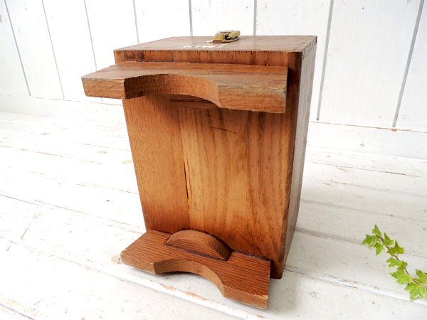 KIWI 木製・靴磨き・ヴィンテージ・道具入れ・シューシャイン ボックス・ブラシ・ポリッシュ付き