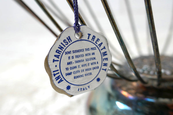 SALES イタリア製・シルバープレート・ヴィンテージ・ワイン ボトルホルダー・ワインパニエ