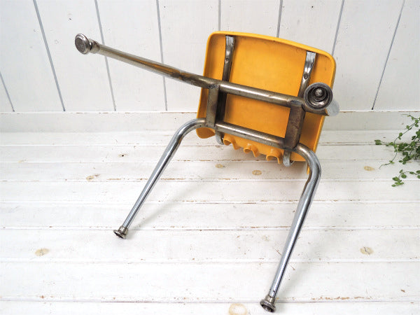 VIRCO ヴァルコ・ロサンゼルス・イエロー・ヴィンテージ・スクールチェア 子供イス