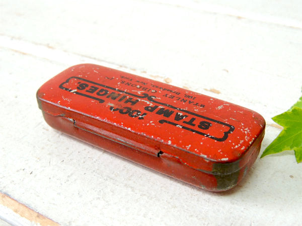 【STAMP HINGES・1000】アンティーク・ティン缶・ステーショナリー・切手スタンプ缶