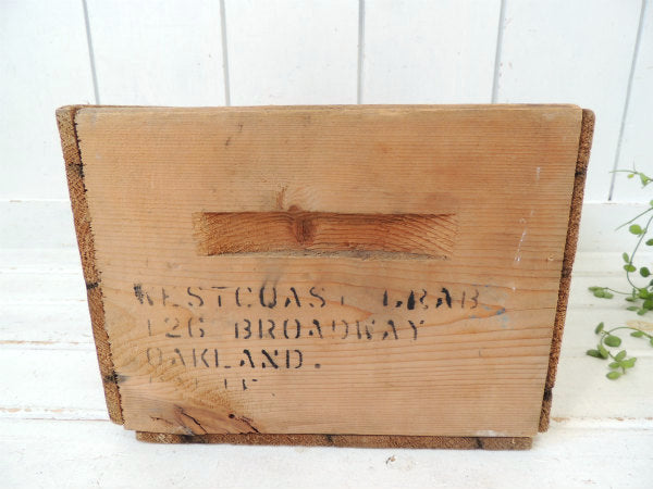 【JOHNSON&GUNSTON】たくさんの英文字入り・木箱・ヴィンテージ・ウッドボックス