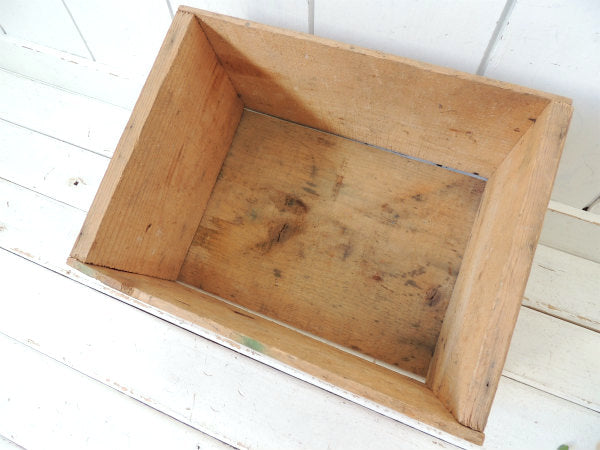 【JOHNSON&GUNSTON】たくさんの英文字入り・木箱・ヴィンテージ・ウッドボックス