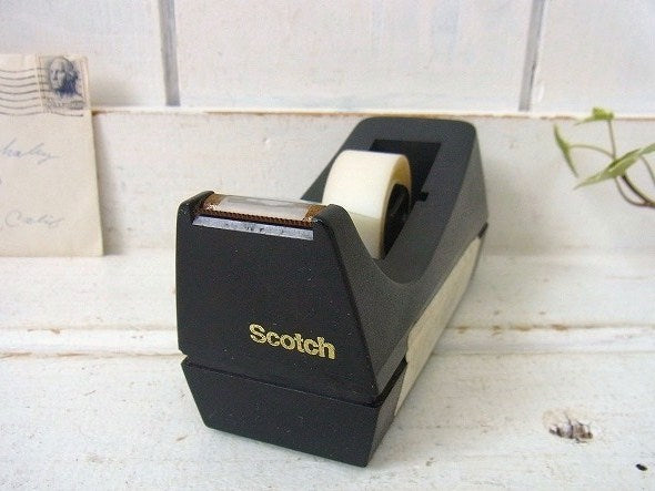 【Scotch】3M・スコッチ・黒色・ヴィンテージ・テープカッター/テープディスペンサー