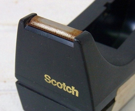 【Scotch】3M・スコッチ・黒色・ヴィンテージ・テープカッター/テープディスペンサー