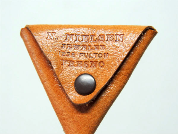 【カリフォルニア・USA】革製・デッドストック・ビンテージ・アドバタイジング・レザー・コインケース