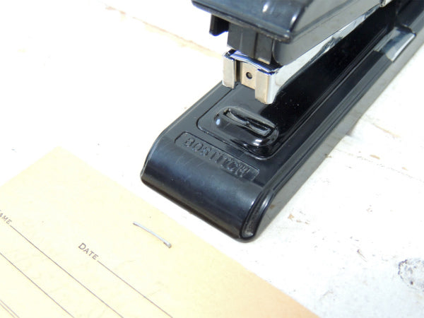 ボステッチ BOSTITCH ブラック・メタル製・ヴィンテージ・ホッチキス・ステープラー MADE IN U.S.A 文房具.・ステーショナリー