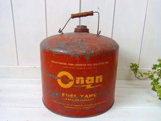 【Onan】5ガロン・ヴィンテージ・OLDガソリンタンク/燃料タンク/オイル缶　USA