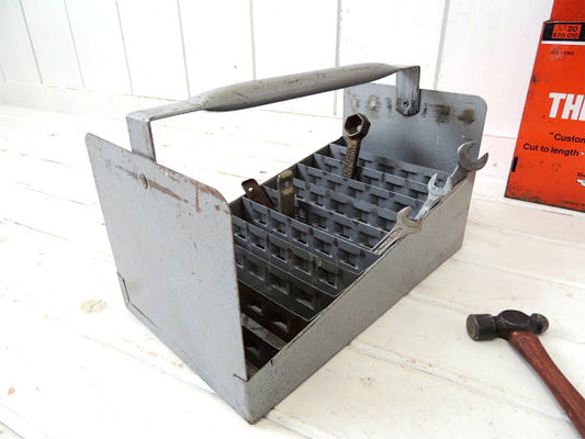 NIPPLE BOX 工業系 ヴィンテージ ツールボックス 工具箱 ガレージ雑貨 仕切り付き USA