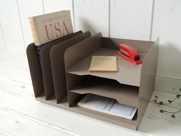 【Steelmaster】工業系・メタル製・60'sヴィンテージ・書類ラック・ファイルスタンド