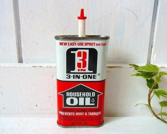 3-IN-ONE HOUSEHOLD OIL ヴィンテージ オイル缶　USA