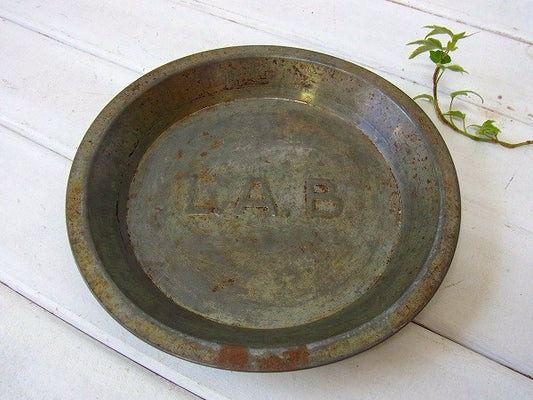【L.A. B】ティン製・アンティーク・パイ皿/パイプレート　USA
