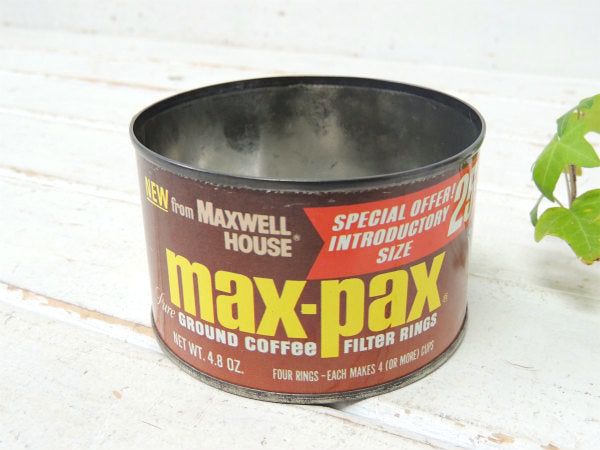 MAX-PAX コーヒーフィルター・ヴィンテージ・ティン缶・ブリキ缶・ガーデニング USA