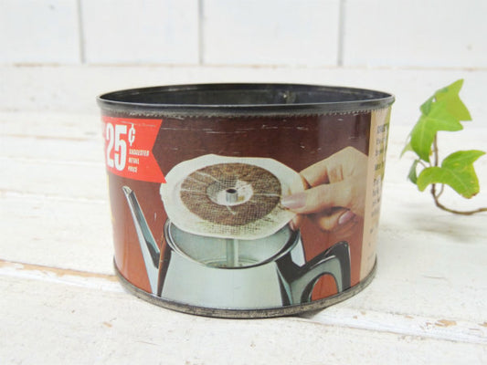 MAX-PAX コーヒー缶 フィルター 1970y ヴィンテージ ティン缶 ブリキ缶 ガーデニング USA