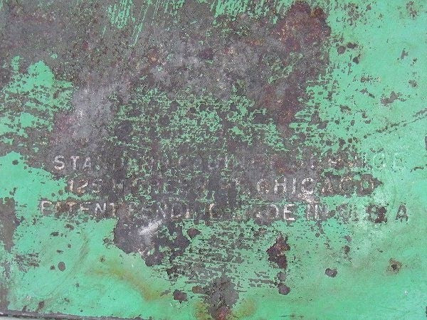 グリーン・3段式 インダストリアル・アンティーク・卓上チェスト 書類チェスト 引き出し 工具箱 USA