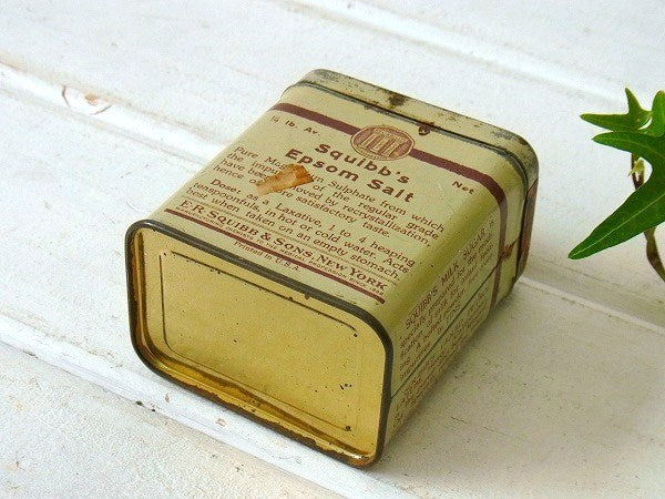 【Epsom Salt】小さなヴィンテージ・ティン缶　USA