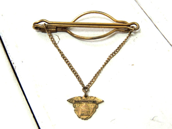 【WASHINGTON・ワシントンD.C.・モチーフ】アンティーク・タイピン・タイバー