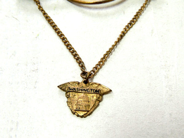 【WASHINGTON・ワシントンD.C.・モチーフ】アンティーク・タイピン・タイバー