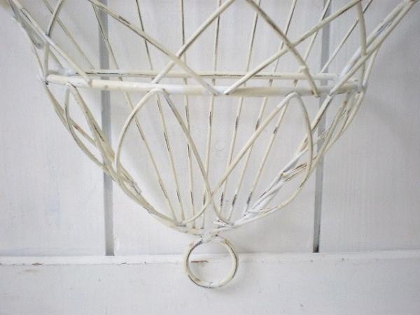 ガーデニング・アイアン製・ヴィンテージ・ハンギングバスケット/ウォールラック USA