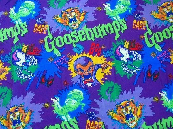 【Goosebumps】グースバンプス・ヴィンテージ・ユーズドシーツ(フラット)　USA