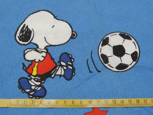 【スヌーピー】アメフト&サッカー&野球のスポーツ柄・ベビーサイズ・ユーズドシーツ(ボックスタイプ)