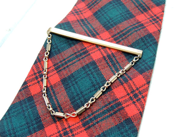 【細かなデザイン・HICKOK・USA・10K】アンティーク&ヴィンテージ・タイピン・タイバー