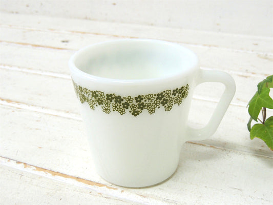 PYREX オールド パイレックス・スプリングブロッサム・マグカップ・食器・ミルクガラス